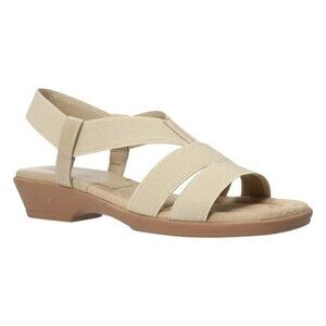 Easy Street Women's Treasure Stretch Sandals in tan -‎ Size 11